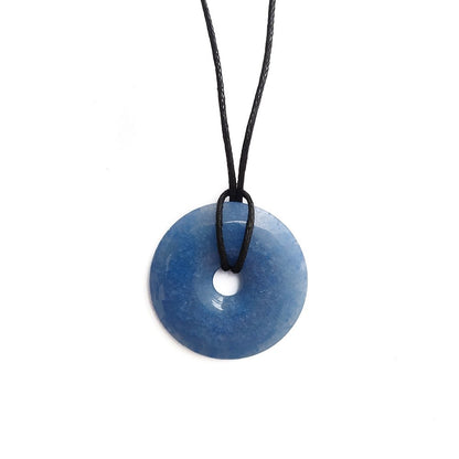 Colgante donut mediano de Cuarzo Azul - Mystical Tienda Esotérica y de Minerales