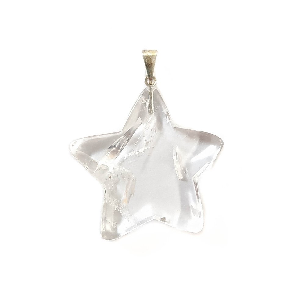 Colgante Estrella de Cuarzo Blanco - Mystical Tienda Esotérica y de Minerales