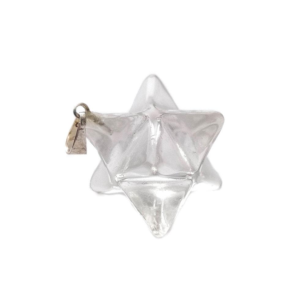 Colgante Merkaba de Cuarzo Blanco - Mystical Tienda Esotérica y de Minerales