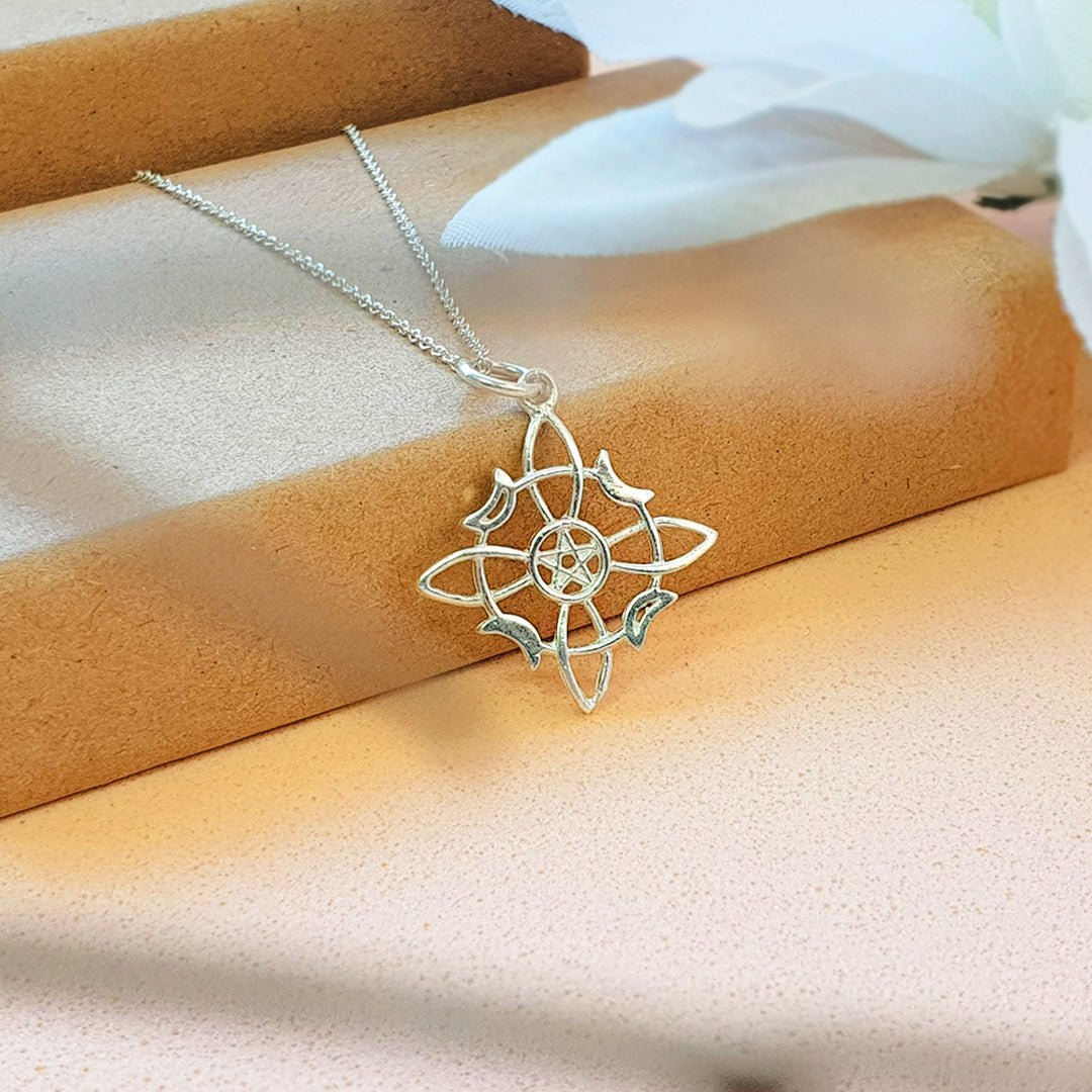 Colgante Nudo de Bruja "Wicca" en Plata de Ley 925 - Mystical Tienda