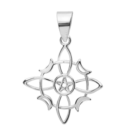 Colgante Nudo de Bruja "Wicca" en Plata de Ley 925 - Mystical Tienda