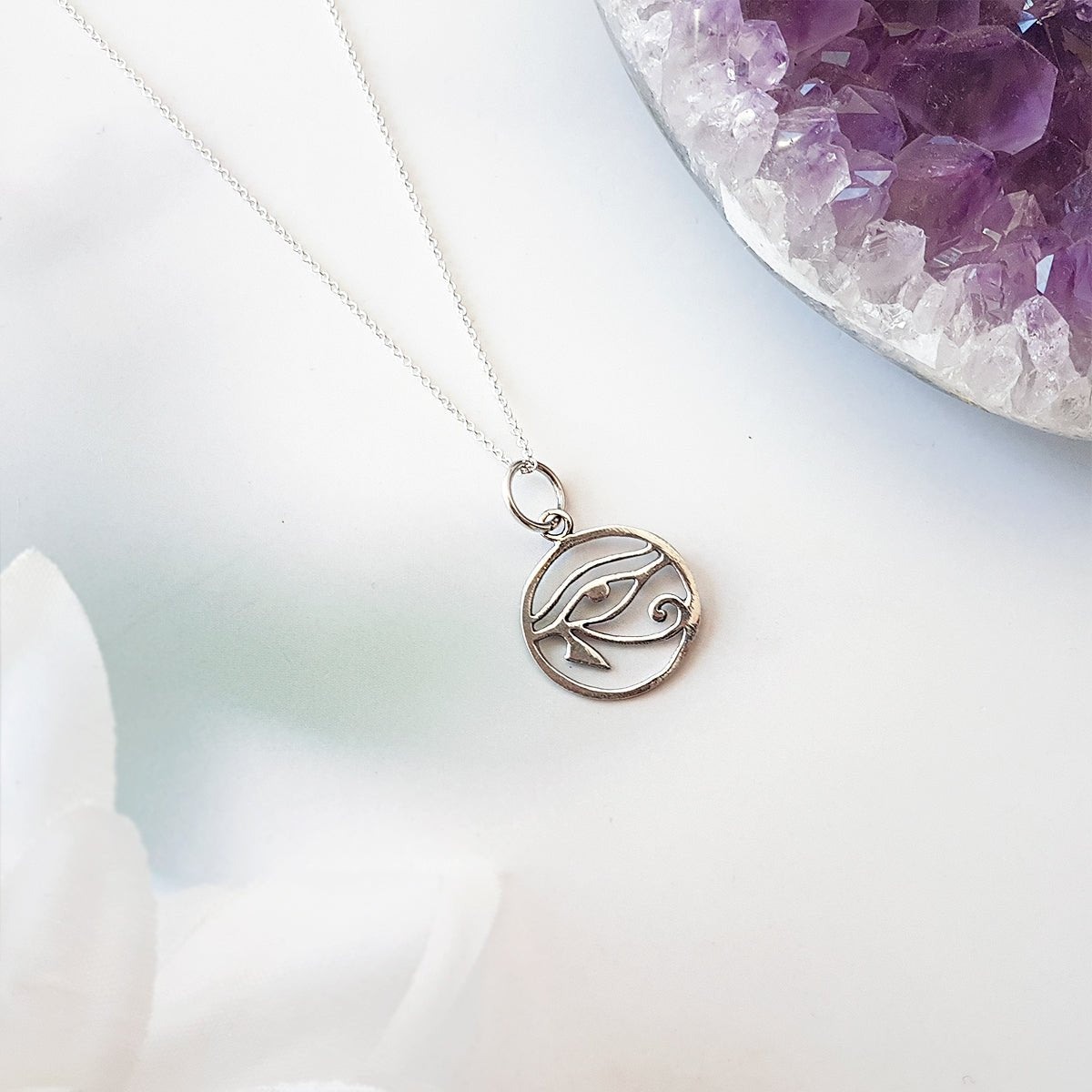 Colgante Ojo de Horus en Plata de Ley 925 - Amuleto Protector - Mystical Tienda