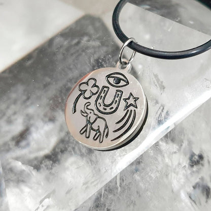 Collar Amuleto de la suerte de Shungit - Mystical Tienda