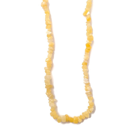 Collar Chip de Jade Amarillo - Mystical Tienda Esotérica y de Minerales