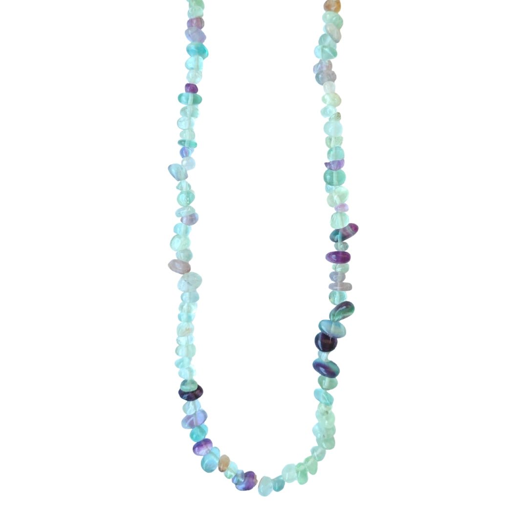 Collar Rodados de Fluorita Arcoiris - Mystical Tienda
