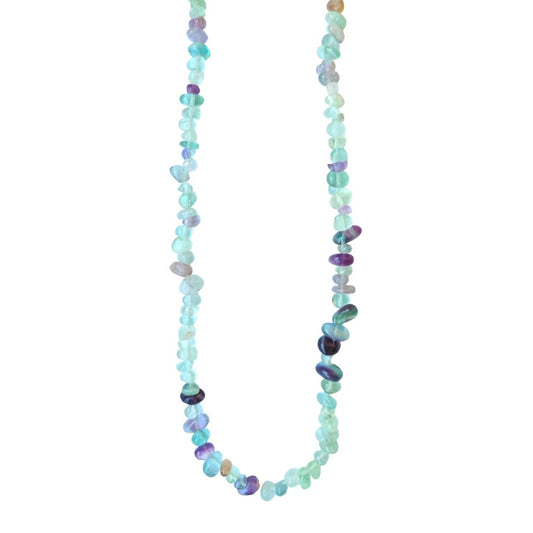Collar Rodados de Fluorita Arcoiris - Mystical Tienda