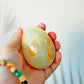Huevo de Ónix Verde Bandeado Mediano - Mystical Tienda