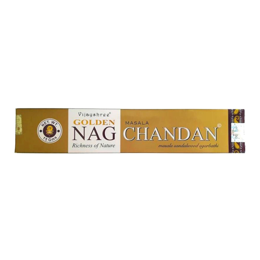 Incienso Golden Nag Chandan Vijayshree 15 gr - Mystical Tienda