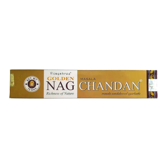 Incienso Golden Nag Chandan Vijayshree 15 gr - Mystical Tienda