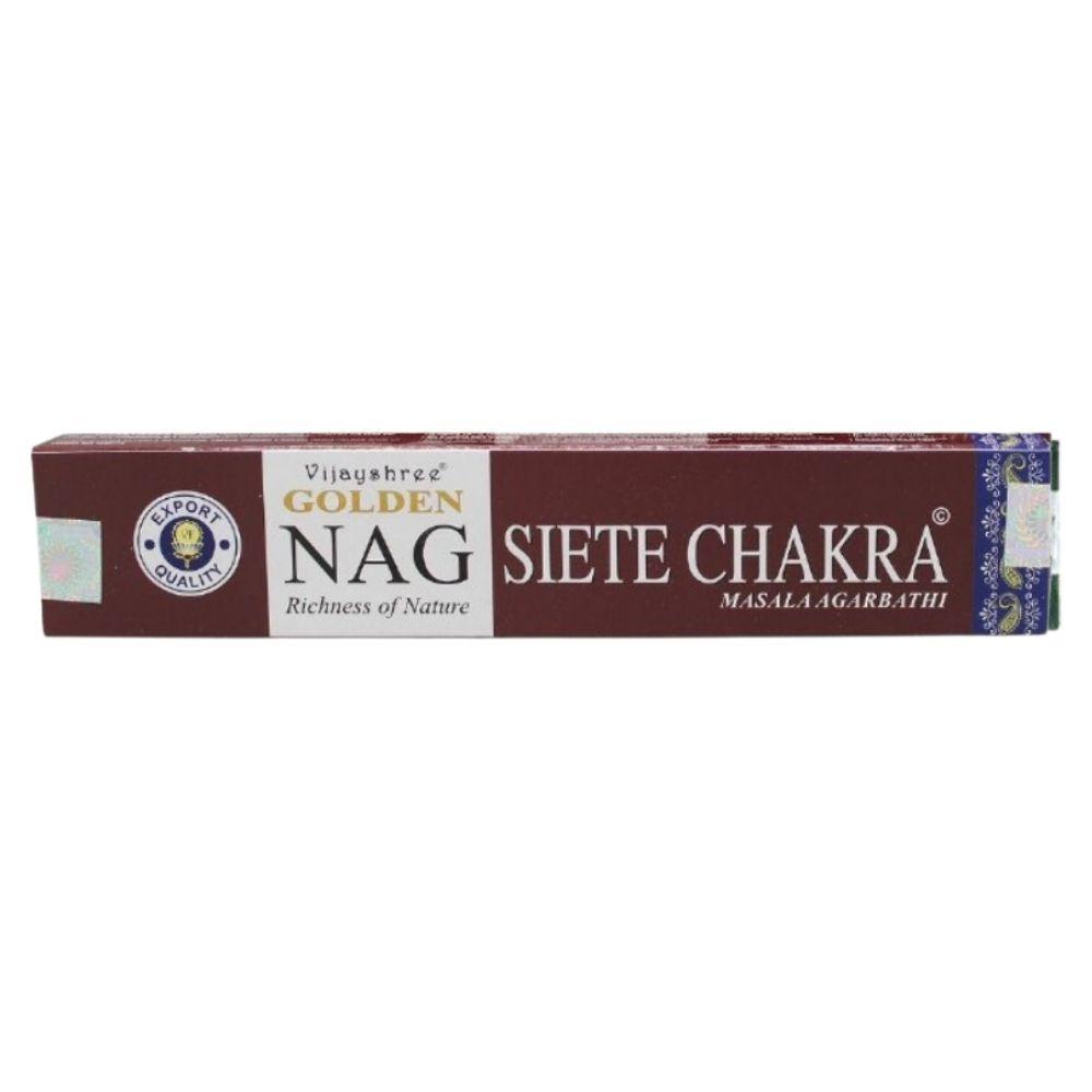 Incienso Golden Nag Siete Chakras - Mystical Tienda