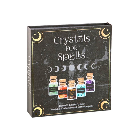 Kit de Botellas Chips de Minerales para hechizos - Mystical Tienda