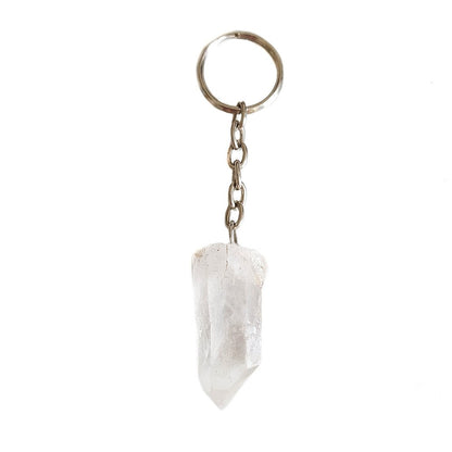 Llavero Punta de Cuarzo Blanco - Mystical Tienda Esotérica y de Minerales