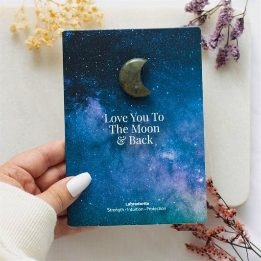 Luna de Labradorita 'Moon & Back' - Mystical Tienda