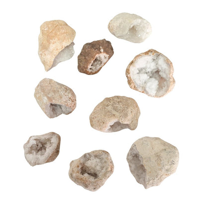 Mitad Geoda de Cuarzo Blanco - Mystical Tienda