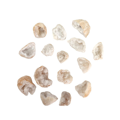 Mitad Geoda de Cuarzo Blanco - Mystical Tienda