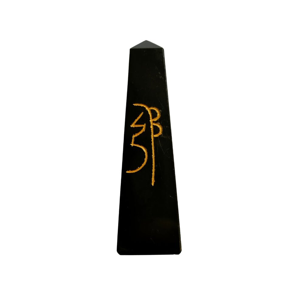 Obelisco de Obsidiana - Símbolos Reiki - Mystical Tienda