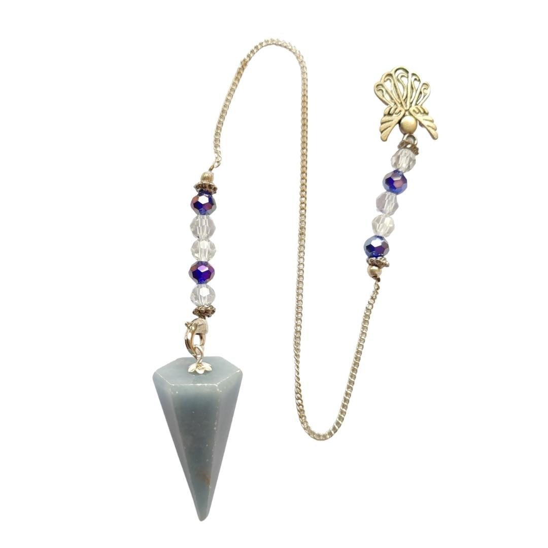 Péndulo de Angelita con Cadena de Ángel - Mystical Tienda