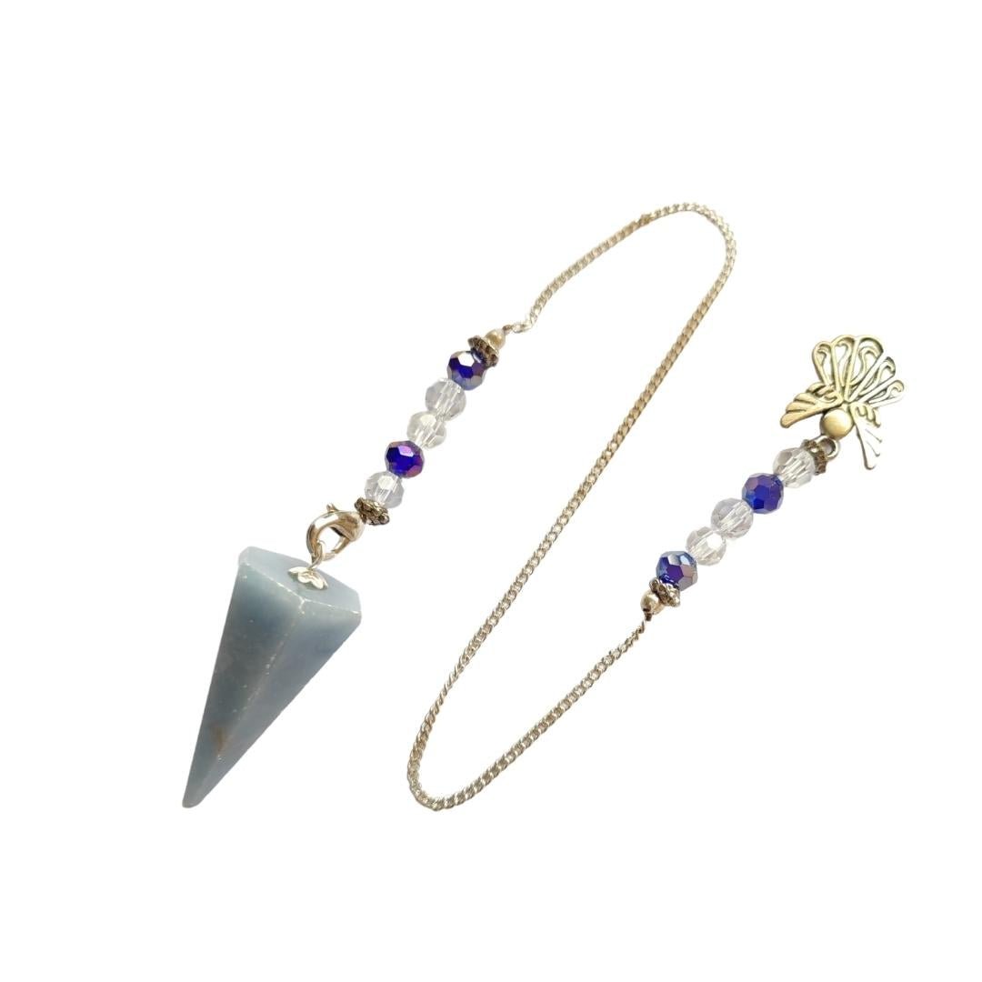 Péndulo de Angelita con Cadena de Ángel - Mystical Tienda