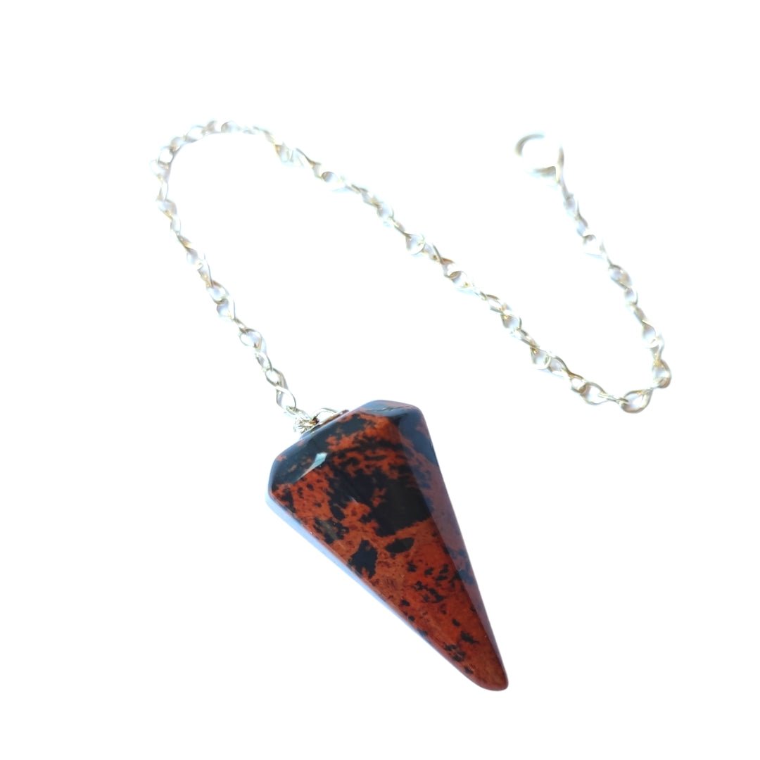 Péndulo de Obsidiana Caoba facetado - Mystical Tienda