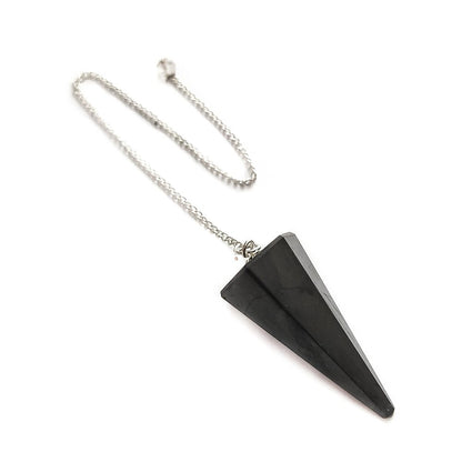 Péndulo de Shungit facetado - Mystical Tienda Esotérica y de Minerales
