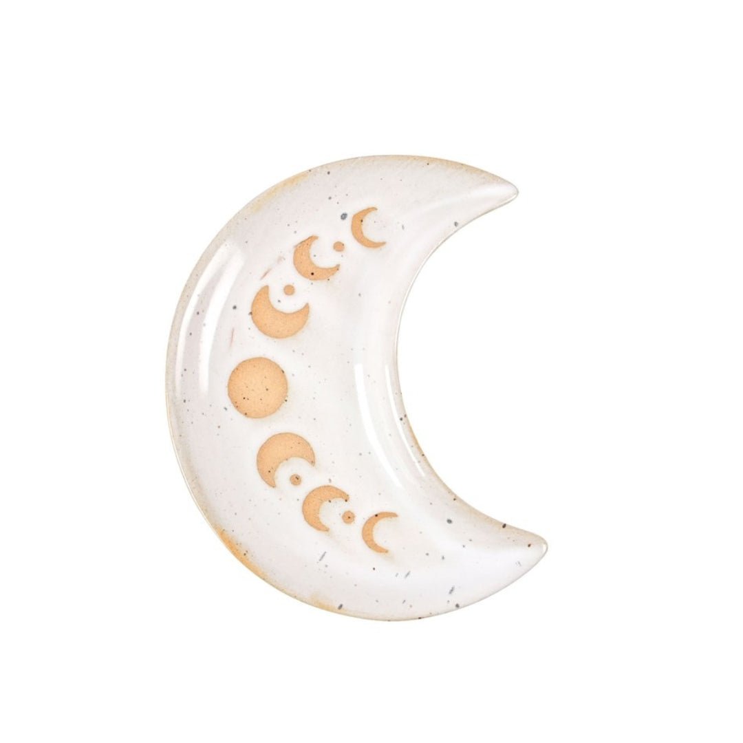Plato cerámico Luna con Fases Lunares - Mystical Tienda
