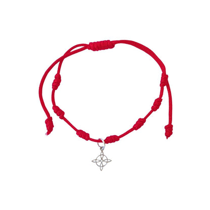 Pulsera 7 Nudos con Nudo de bruja S925 - Mystical Tienda