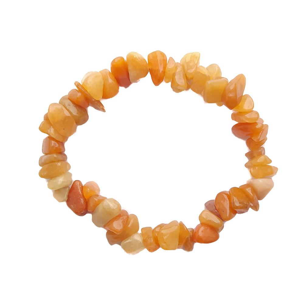 Pulsera Chip de Aventurina Naranja - Mystical Tienda Esotérica y de Minerales