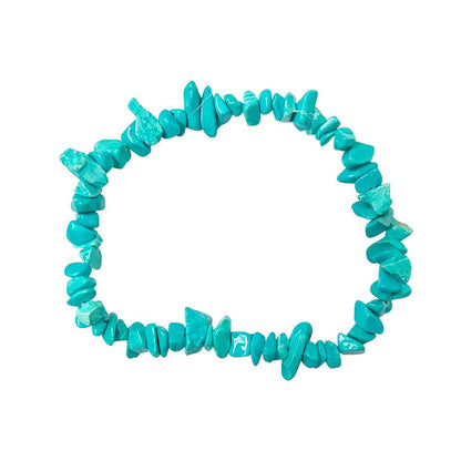 Pulsera Chip de Howlita Azul - Mystical Tienda Esotérica y de Minerales