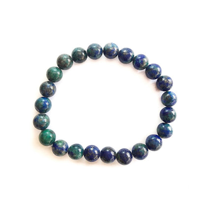 Pulsera de Azurita con Malaquita Bola Lisa - Mystical Tienda Esotérica y de Minerales