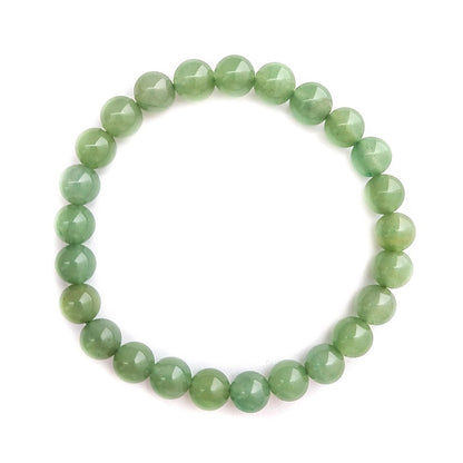 Pulsera de Cuarzo Verde Bola Lisa - Mystical Tienda Esotérica y de Minerales