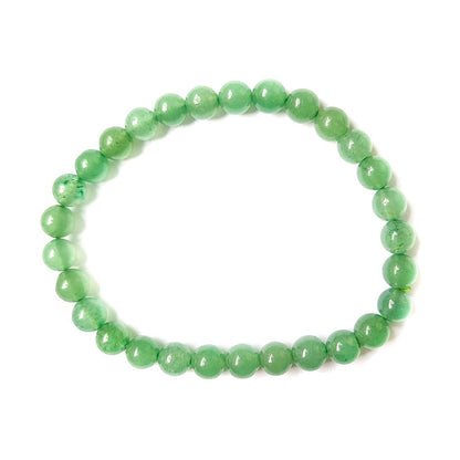 Pulsera de Cuarzo Verde Bola Lisa - Mystical Tienda Esotérica y de Minerales