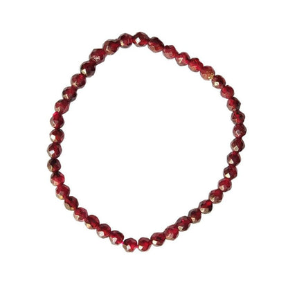Pulsera de Granate Facetada - Mystical Tienda