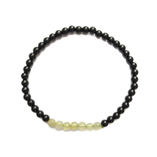 Pulsera de Obsidiana y Jade - Protección y Buena Suerte - Mystical Tienda