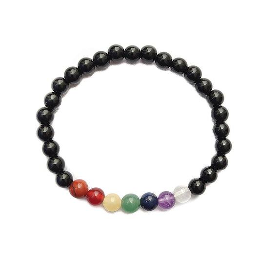 Pulsera de Obsidiana y los 7 Chakras - Mystical Tienda