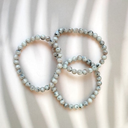 Pulsera de Piedra de Luna y Turmalina Negra - Mystical Tienda