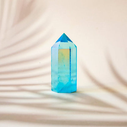 Punta de Cuarzo Aqua Aura - Mystical Tienda