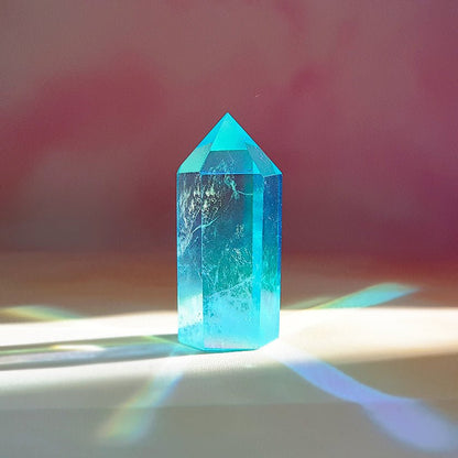 Punta de Cuarzo Aqua Aura - Mystical Tienda