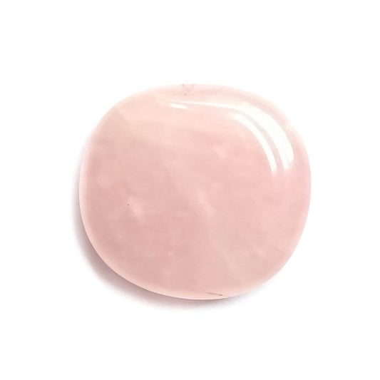 Rodado Plano de Cuarzo Rosa - Mystical Tienda Esotérica y de Minerales